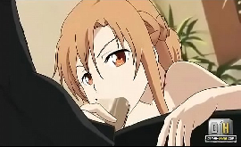 Asuna hentai fazendo boquete e dando bucetinha