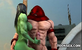 Hentai marvel Hulk perdendo  no sexo pro vilão
