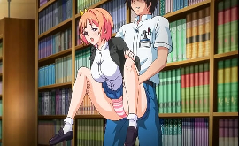 Hentai na escola fodendo a aluna na biblioteca